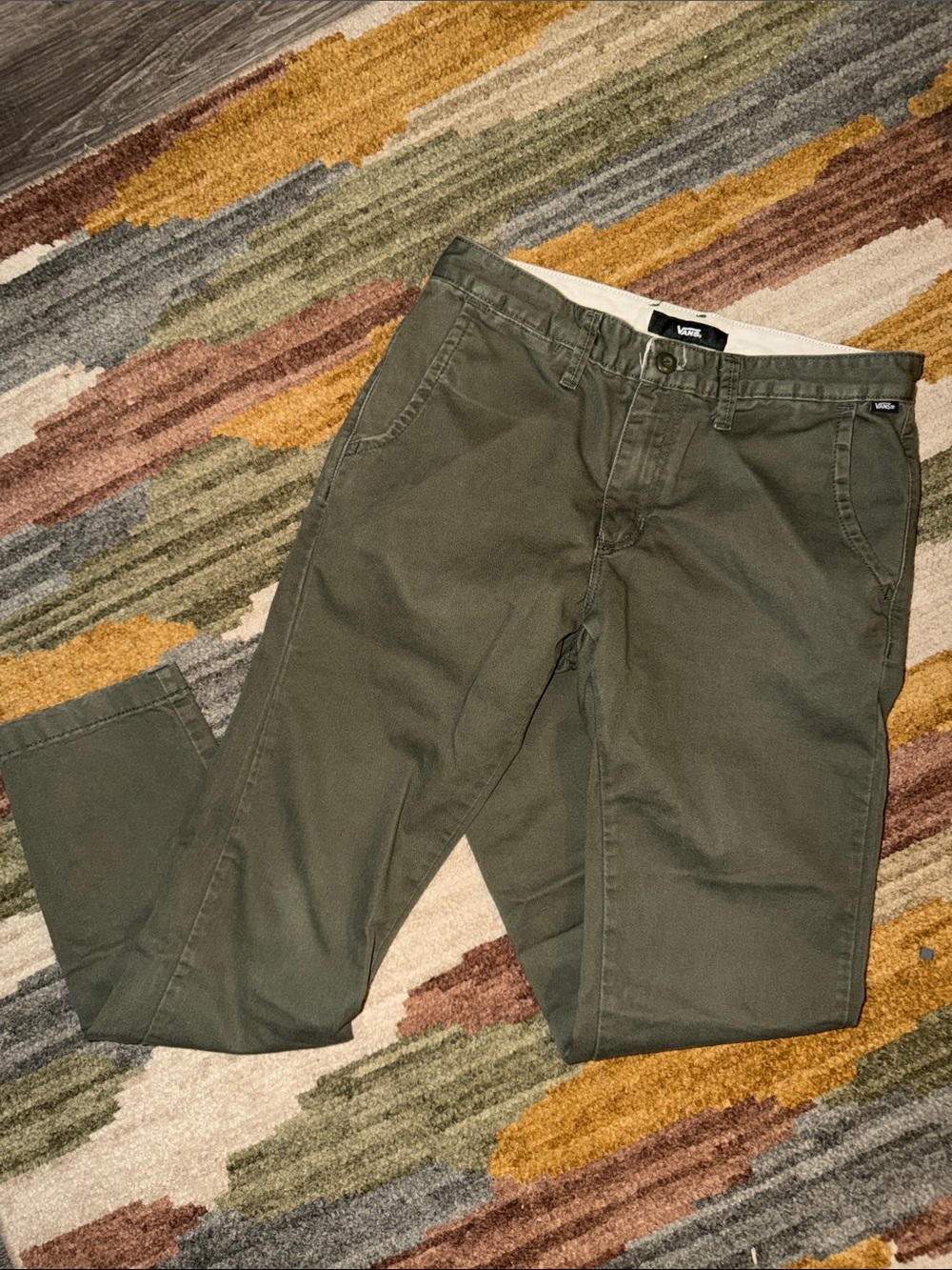 Vans Men's Olive Green Casual Pants